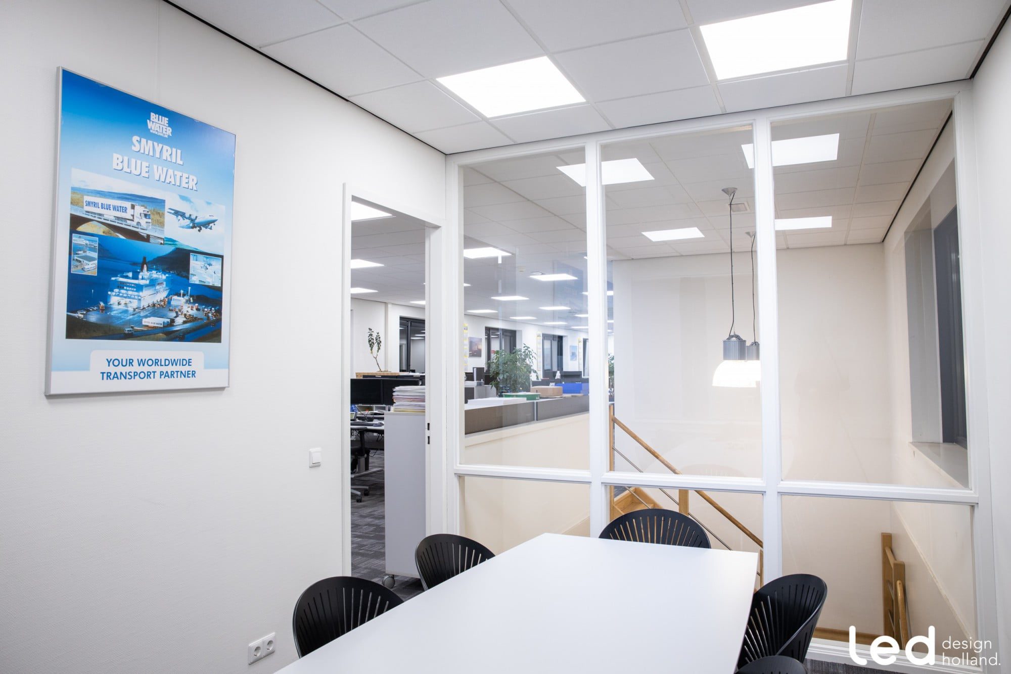 LED verlichting op het kantoor in plaats van TL