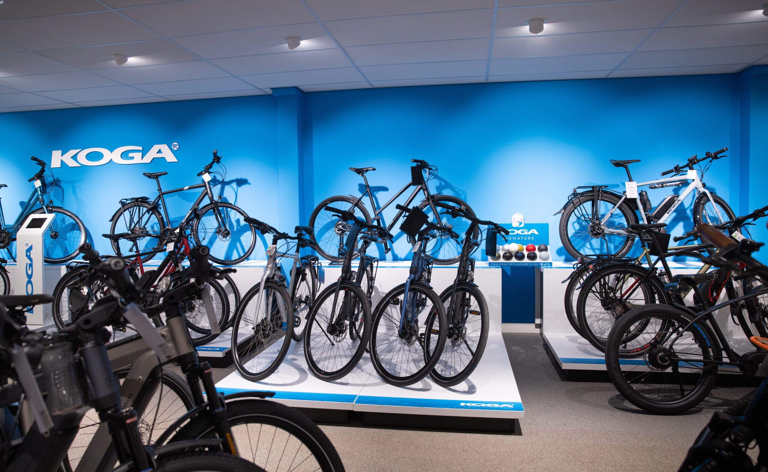 LED verlichting fietsenwinkel